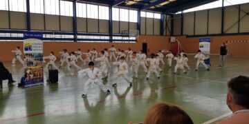 El kárate de competición regresa a Peñaranda con el campeonato local celebrado en el pabellón del Severiano Montero