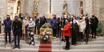Peñaranda, fiel a la tradición del Domingo de Lázaro en torno al Santo Cristo de la Cama