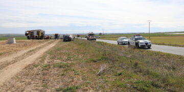Un accidente en Cantalpino deja a una mujer herida grave y el menor que viajaba con ella resulta herido leve