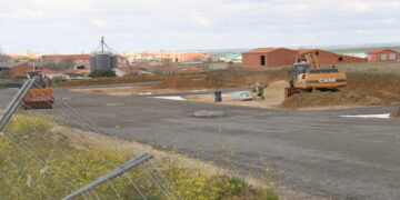 Las obras del nuevo polígono industrial de Peñaranda, otra vez en marcha tras el último parón