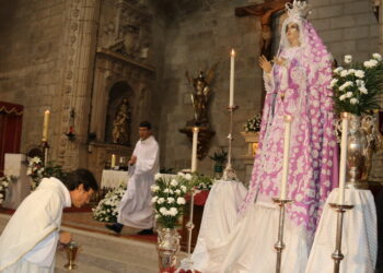 Peñaranda corona a la Virgen de la Misericordia que mañana saldrá en procesión con motivo de su fiesta anual