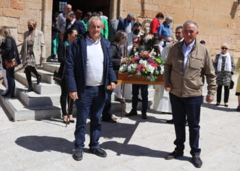 Villoria acompaña a Santa Bárbara en su esperada procesión tras dos años de parón por la pandemia covid