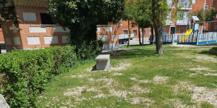 El PP de Peñaranda denuncia el estado «deplorable» del parque municipal de Los Jardines