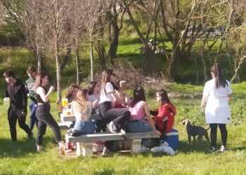 Macotera comparte en Las Cárcavas un Lunes de Aguas animado por la Escuela de Dulzaina y Percusión Tradicional