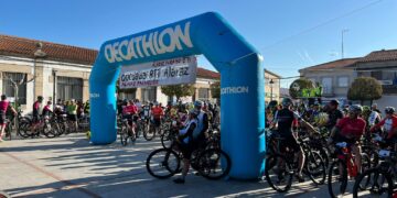 Gran ambiente en el regreso de la IX edición de la Quedada BTT a Alaraz con nuevo éxito de participantes