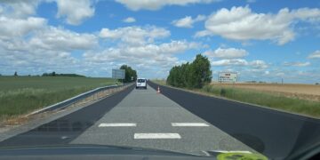 El Ministerio de Transportes, Movilidad y Agenda Urbana ejecuta labores de conservación en el firme de la Nacional 501