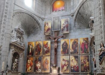 Comienza en Peñaranda la grabación de un audiovisual sobre el nuevo conjunto iconográfico de la iglesia parroquial