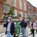 San Isidro desfila en procesión por las calles de Peñaranda y su imagen preside la bendición de campos