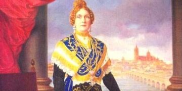 El traje charro de la reina Victoria Eugenia se bordó en Macotera y aún se conserva el abalorio que sobró