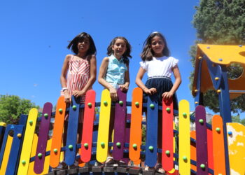 Alma Gómez, Jimena Díaz y Jimena Sagrado forman la corte infantil de las Ferias y Fiestas de Peñaranda 2022