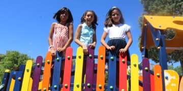 Alma Gómez, Jimena Díaz y Jimena Sagrado forman la corte infantil de las Ferias y Fiestas de Peñaranda 2022