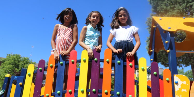 Alma Gómez, Jimena Díaz y Jimena Sagrado forman la corte infantil de las Ferias y Fiestas de Peñaranda 2022