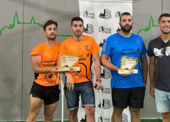 Los peñarandinos Jorge Casas, Jaime y Alberto Ontiyuelo se proclaman campeones del torneo de pádel de la Diputación de Salamanca