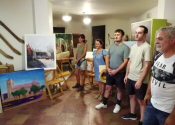 Diego Columé, Antonio Damián Varas y Monserrat Valera ganan el concurso de pintura rápida de Macotera