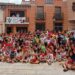 Multitudinario encierro infantil en la Plaza Mayor de Macotera como antesala a los festejos taurinos de San Roque