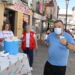 Cruz Roja ofrece en Peñaranda consejos útiles para combatir la ola de calor y reparte infusiones frías en el mercadillo