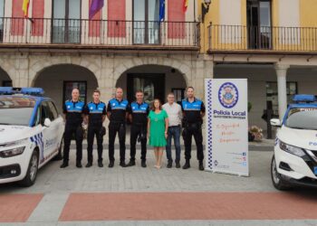Peñaranda recibe a cuatro nuevos agentes de la Policía Local que dejan cubierta la plantilla al 91 por ciento