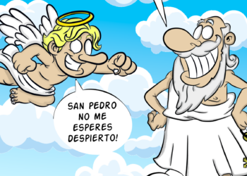 Paul Kiroga dedica la viñeta de esta semana en NOTICIAS A TIEMPO a la fiesta de San Miguel Arcángel
