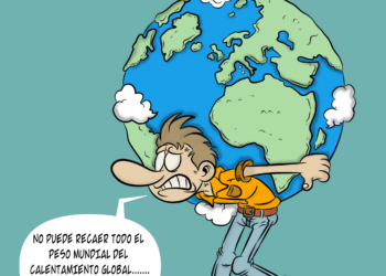 La viñeta de Paul Kiroga en NOTICIAS A TIEMPO está dedicada esta semana al calentamiento global y sus consecuencias