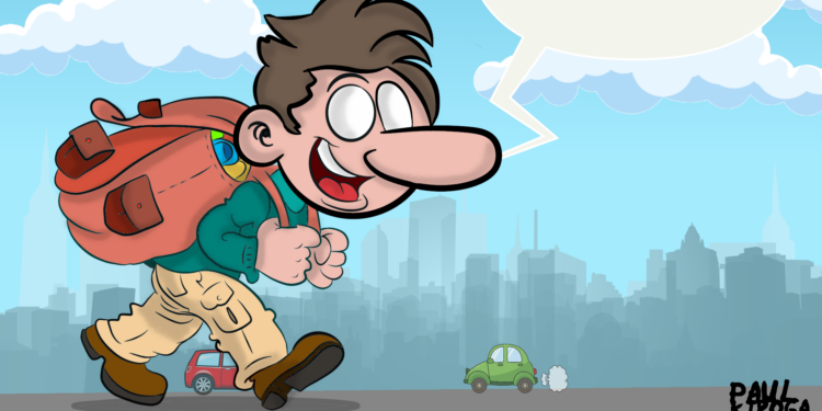 Paul Kiroga dedica este viernes su viñeta semanal en NOTICIAS A TIEMPO a la vuelta al «cole»