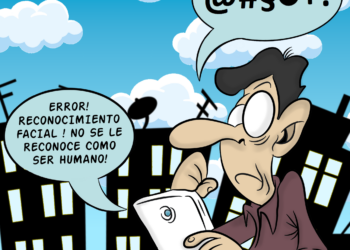 Paul Kiroga dedica su viñeta semanal en NOTICIAS A TIEMPO al reconocimiento facial de los «menos agraciados»