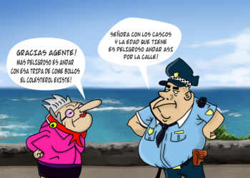 Paul Kiroga dedica su viñeta semanal en NOTICIAS A TIEMPO a la nueva generación de abuelas «marchosas»