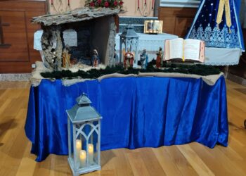 Llegan los tradicionales belenes a Peñaranda: la ermita del Humilladero ya luce su representación del nacimiento de Jesús