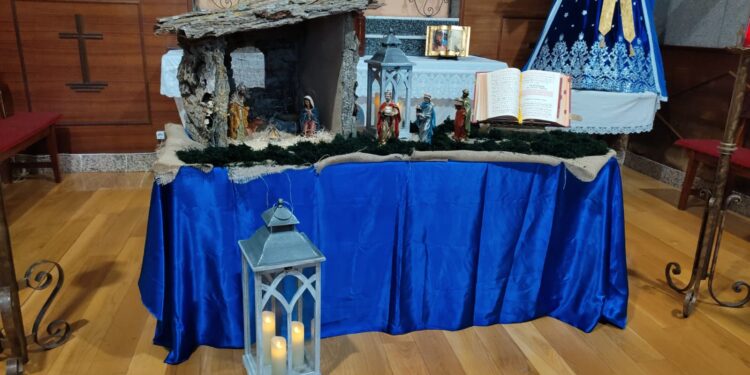 Llegan los tradicionales belenes a Peñaranda: la ermita del Humilladero ya luce su representación del nacimiento de Jesús