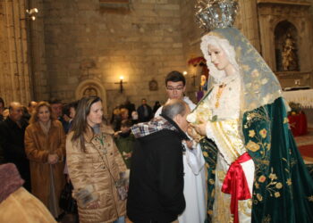 La cofrafía de la Esperanza, de Peñaranda, invita a las embarazadas a encomendarse a la Virgen en su fiesta del día 18