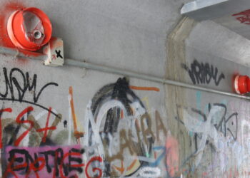 El fin de semana deja un nuevo acto vandálico en el paso inferior del camino del Inestal, en Peñaranda