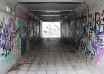 El fin de semana deja un nuevo acto vandálico en el paso inferior del camino del Inestal, en Peñaranda