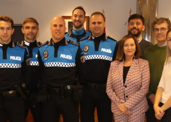 Los cuatro nuevos policías locales de Peñaranda ya son funcionarios de pleno derecho y toman posesión de sus cargos