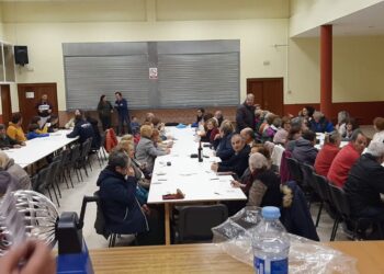 Palaciosrubios cierra su fiesta en honor de San Andrés con un bingo popular, chocolatada y un monólogo