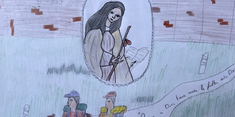 La peñarandina Adriana Alfayate de Castro premiada en la VI edición del concurso de dibujo de la Ruta Teresiana