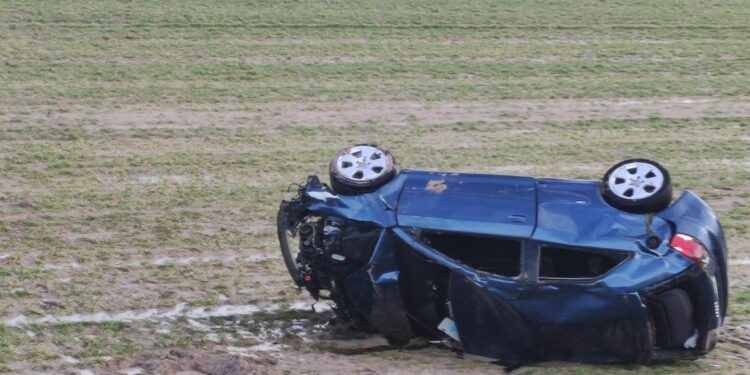 Herido un joven en una salida de vía ocurrida anoche en Peñaranda