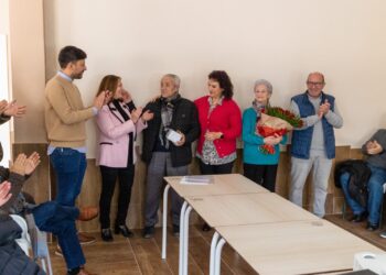 Alfonso Prieto Conde, histórico militante de la Agrupación Socialista de Babilafuente, recibe un emotivo homenaje