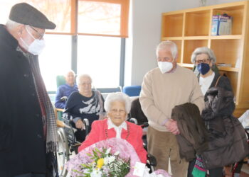 Constanza Sánchez celebra sus 104 años en Peñaranda y se convierte así en la mujer más longeva de la localidad