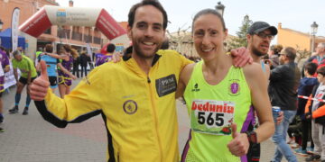 Juan Bueno y Pilar García ganan la «Carrera de las Rosquillas» en una espléndida mañana con gran ambiente en Macotera