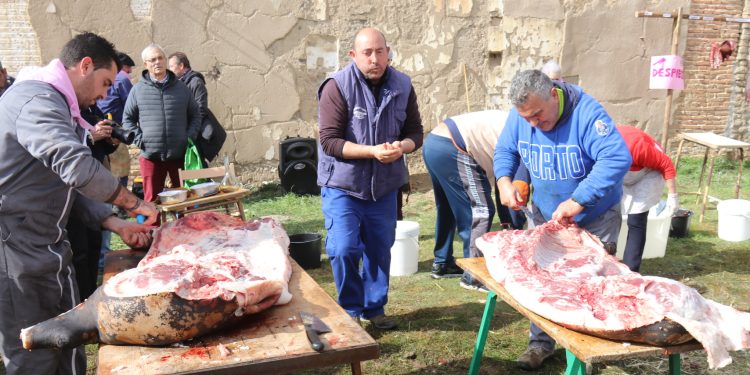 Los jóvenes de Mancera de Abajo toman la iniciativa y organizan una exitosa matanza que alcanza este año su V edición