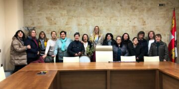 Las aguederas de Babilafuente toman el mando de la villa de manos de la teniente alcalde Nieves Alonso
