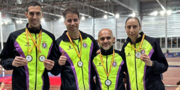 Seis medallas para los atletas peñarandinos en el Campeonato de Castilla y León Máster celebrado en Salamanca