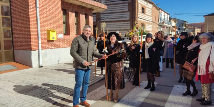 Villoria y Palaciosrubios se suman a la algarabía de las águedas en un intenso domingo festivo dedicado a la santa