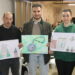 Sofía Sánchez, Izan Sánchez y Valeria Alfayate ganan el II concurso de dibujo de la cofradía peñarandina de la Esperanza