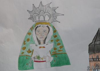 Sofía Sánchez, Izan Sánchez y Valeria Alfayate ganan el II concurso de dibujo de la cofradía peñarandina de la Esperanza