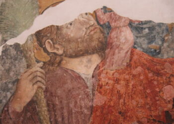 Cantalapiedra recupera las pinturas murales góticas de la iglesia parroquial que realizó Nicolás Florentino en el siglo XV