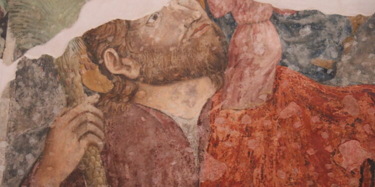 Cantalapiedra recupera las pinturas murales góticas de la iglesia parroquial que realizó Nicolás Florentino en el siglo XV