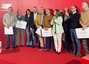 Reconocimiento a seis «históricos» del Partido Socialista por su labor a lo largo de más de cuatro décadas de militancia