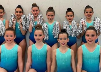 Excelente papel de la Escuela Municipal de Gimnasia Rítmica en la jornada de Juegos Escolares celebrada en Aldeatejada