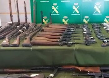 Intervenidas 242 armas y tres detenidos en la operación «Dux» contra el tráfico de armas y munición a nivel nacional