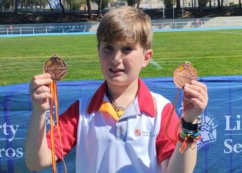 Nicolás Calvo García consigue una doble medalla de bronce en el Campeonato de España de Promesas Paralímpicas de Atletismo